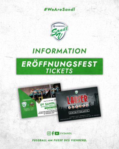 Grafik - Ticketinformation Eröffnungsfest